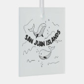 サンフアン諸島クジラ ガラスオーナメント (正面右)