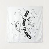 サンフアン諸島クジラ タペストリー (正面(横))