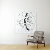 サンフアン諸島クジラ タペストリー (インサイチュ(横))