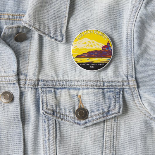 サンフアン諸島国家記念碑ワシントン 缶バッジ (インサイチュ)