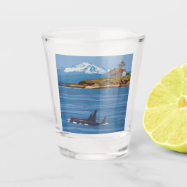 サンフアン諸島国立記念碑オルカクジラ ショットグラス