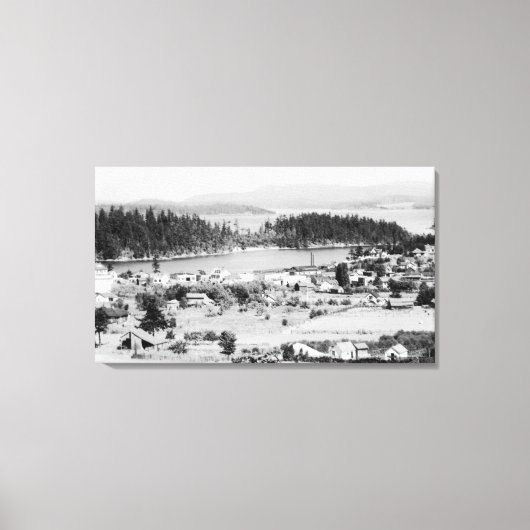 サンフアン諸島，ワシントン航空 キャンバスプリント (正面)