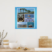 サンフアン風光明媚なフォトコラージュ ポスター (キッチン)