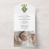 サンフアン・デ・ロス・ラゴスのバプテスマの我々の女性 オールインワン招待状 (内側)