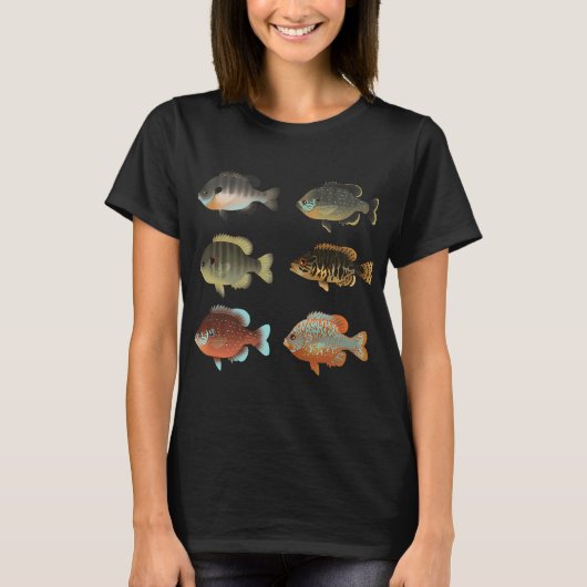 サンフィッシュ(Lepomis属)パック Tシャツ (正面)