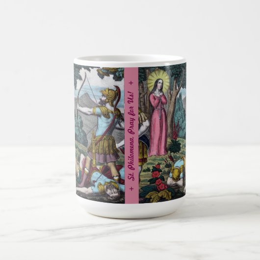 サンフィロメナが矢で射抜かれる コーヒーマグカップ (中央)