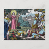 サンフィロメナが矢で射抜かれる ポストカード (正面)