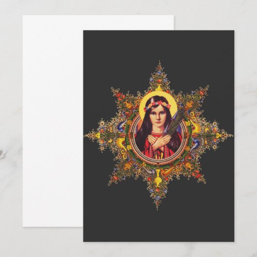 サンフィロメナ 招待状 (正面/裏面)