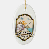 サンフェリペバハカリフォルニアシュルメキシコ セラミックオーナメント (右)