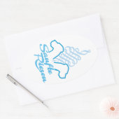 サンフェリーゼンジェントリージャイアンツ 楕円形シール (封筒)