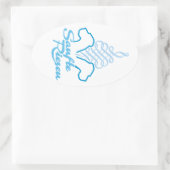 サンフェリーゼンジェントリージャイアンツ 楕円形シール (バッグ)