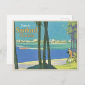 サンフォードフロリダヴィンテージ旅行1920年代 ポストカード (正面/裏面)