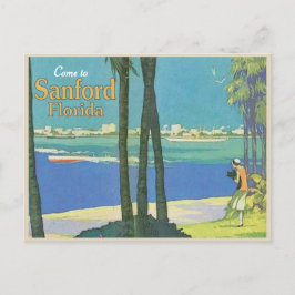 サンフォードフロリダヴィンテージ旅行1920年代 ポストカード