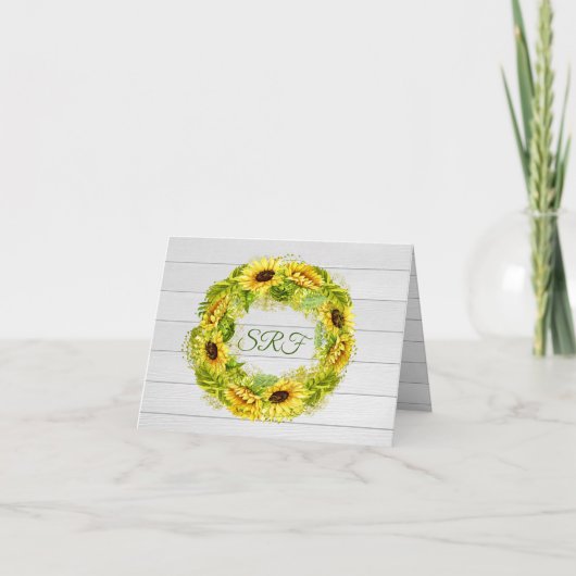 サンフラワーありがとうございま空白のす サンキューカード (正面)