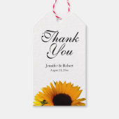 サンフラワーありがとう ギフトタグ (正面)