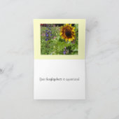 サンフラワーありがとう サンキューカード (内部)