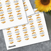 サンフラワーありがとう！シール ラウンドシール