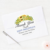 サンフラワーありがとう ラウンドシール (封筒)