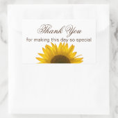 サンフラワーありがとう 長方形シール (バッグ)