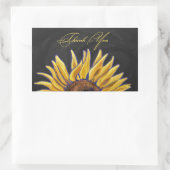 サンフラワーありがとう 長方形シール (バッグ)