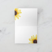 サンフラワーとバームウッドサンキューブルー サンキューカード (内部)