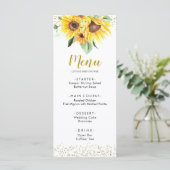 サンフラワーはベビーシャワーメニューの途中にある メニュー (スタンド正面)