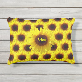 サンフラワーアウトドアホームデコールおもしろい アウトドアクッション