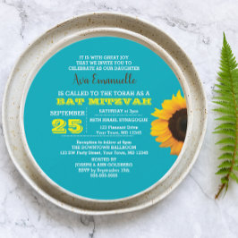 サンフラワーアクアラウンドバルミツワー招待状 招待状