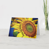 サンフラワーアンドゲストフラワー誕生日 カード (正面)