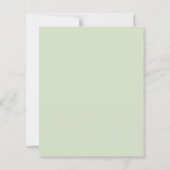 サンフラワーアンドシーバックトーンベビーシャワー招待状 (裏面)