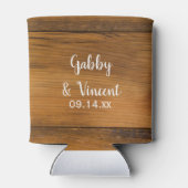 サンフラワーアンドホースシューウェスタン結婚式の引き出物 缶クーラー (裏面)