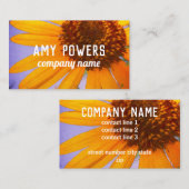 サンフラワーアートイエローダブルサイド 名刺 (正面/裏面)