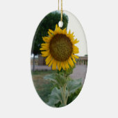 サンフラワーアートプリント セラミックオーナメント (右)