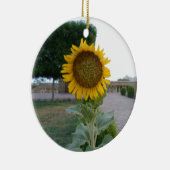 サンフラワーアートプリント セラミックオーナメント (右)