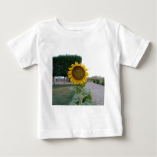 サンフラワーアートプリント ベビーTシャツ