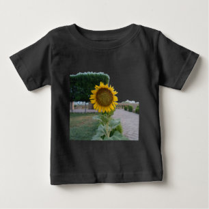 サンフラワーアートプリント ベビーTシャツ