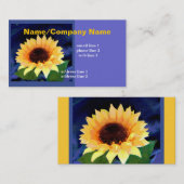 サンフラワーアート名刺(青) 名刺 (正面/裏面)