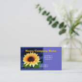 サンフラワーアート名刺(青) 名刺 (スタンド正面)