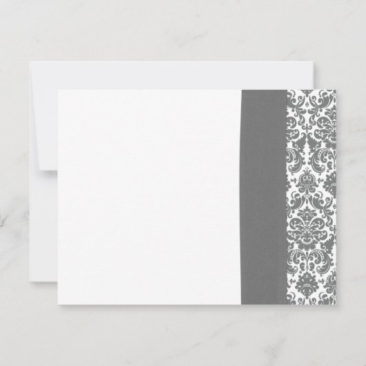 サンフラワーイエローグレーダマスク結婚式の日付を保存 招待状 (裏面)