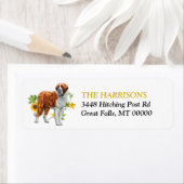 サンフラワーイエローサンバーナルドッグ差出人住所 ラベル (インサイチュ)