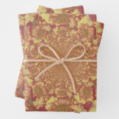 サンフラワーイエローデカップウォーターカラーフローラアート ラッピングペーパーシート (インサイチュ)