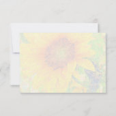 サンフラワーイエローパインタリー結婚フローラ 出欠カード (裏面)