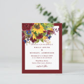 サンフラワーイエローマルーンブルゴーニュ結婚フローラ (スタンド正面)