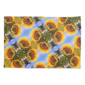 サンフラワーインサンシャイン抽象芸術アートパターン 枕カバー (裏面)