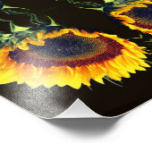 サンフラワーインサンシャイン抽象芸術フラワーアート8 x 10 フォトプリント (角)