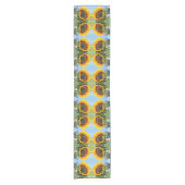 サンフラワーインサンシャイン抽象芸術フラワーアート ショートテーブルランナー (正面)