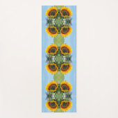 サンフラワーインサンシャイン抽象芸術フラワーアート ヨガマット (正面)