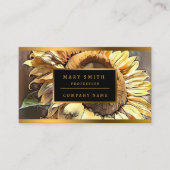 サンフラワーインモーニングアートモダンコレクション 名刺 (正面)