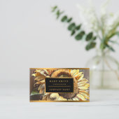 サンフラワーインモーニングアートモダンコレクション 名刺 (スタンド正面)