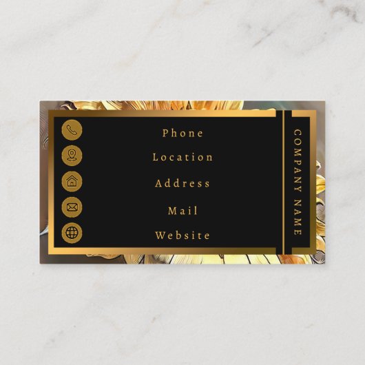 サンフラワーインモーニングアートモダンコレクション 名刺 (裏面)